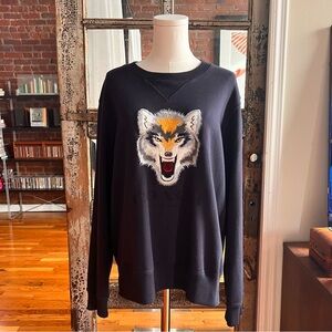 Coach Wolf Embroidered Sweater